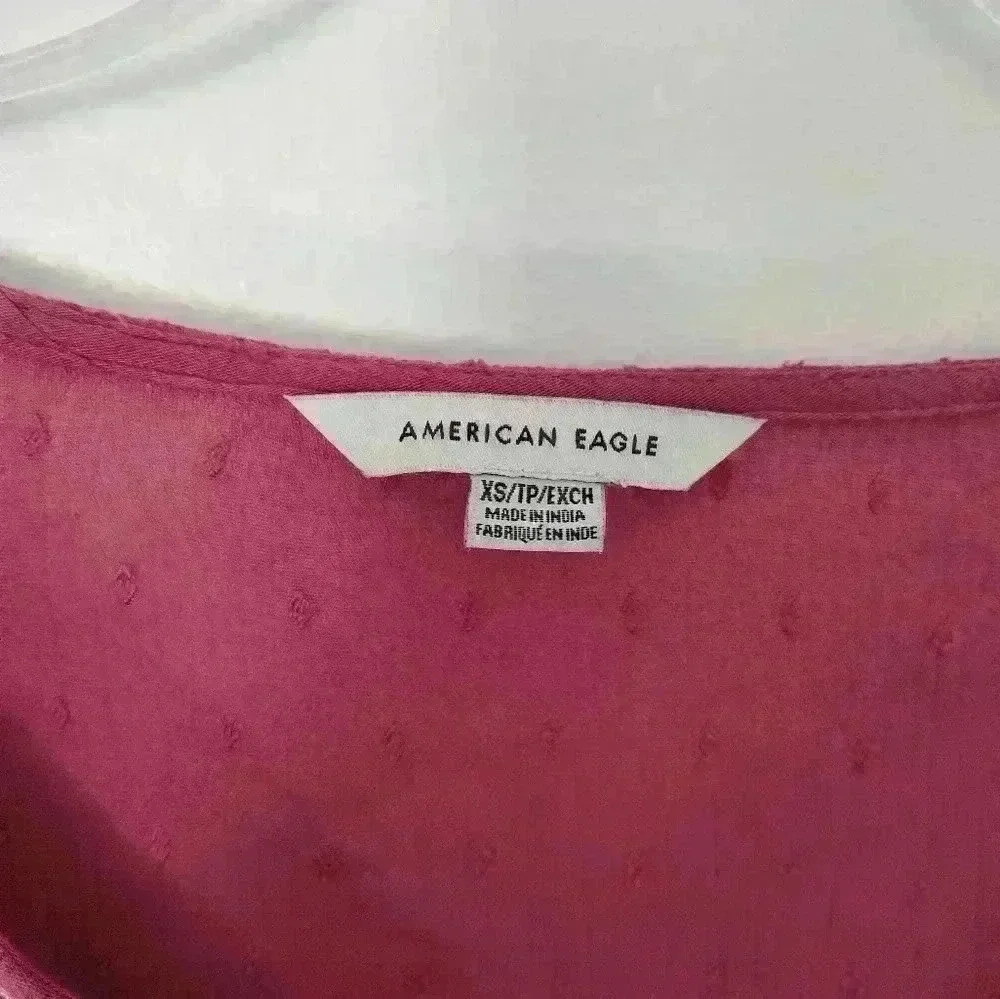 American eagle boho peasant top size m #104 - Picture 2 of 3